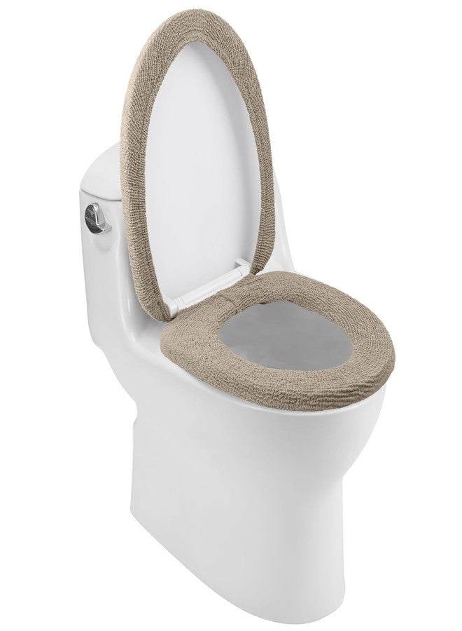 Framendino, Camel Toilet Lid Cover and Toilet Seat Covers Set With Elastic Bottom for Bathroom Decor - Image 1